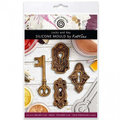 Katy Sue Designs Cosmic Shimmer Silicone Mould - Locks And Key