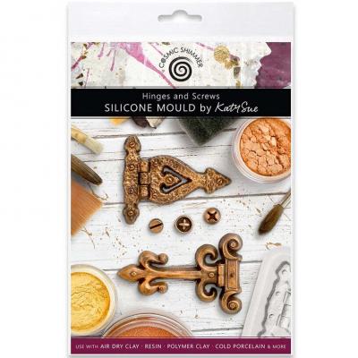 Katy Sue Designs Cosmic Shimmer Silicone Mould - Hinges And Screws