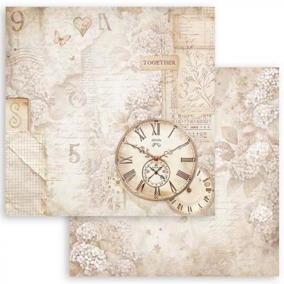 Stamperia Quiet Days Designpapier - Clock