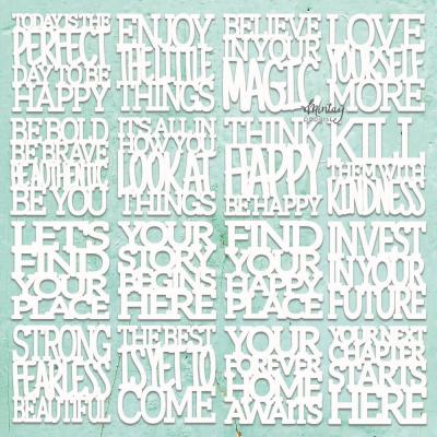 Mintay Papers Chippies Decor -  Motivational Words