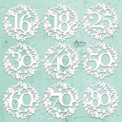 Mintay Papers Chippies Decor -  Jubilee Numbers