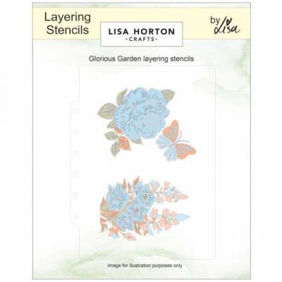 Lisa Horton Crafts Layering Stencils - Glorious Garden