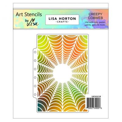 Lisa Horton Crafts Layering Stencil - Creepy Cobwebs
