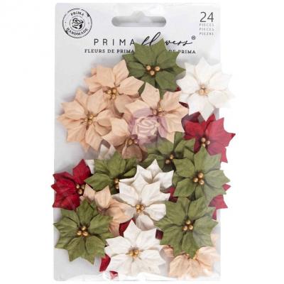 Prima Marketing Twinkle & Treats Flowers - Holiday Blooms