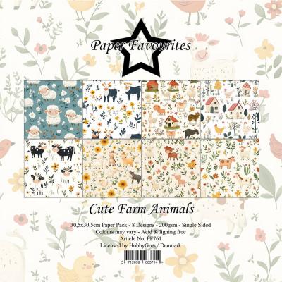 Paper Favourites Paper Pad - Cute Farm Animals