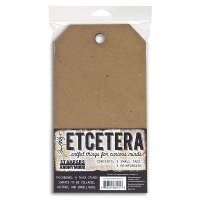 Stampers Anonymous Tim Holtz Etcetera Chipboard - Small Tag Thickboards