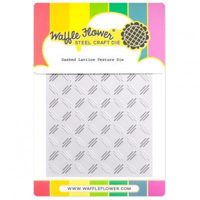 Waffle Flower Dies - Dashed Lattice Texture