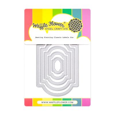 Waffle Flower Dies - Nesting Piercing Classic Labels