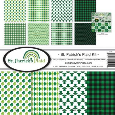 Reminisce Collection Kit - St. Patrick's Plaid