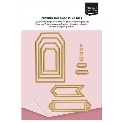 Vaessen Creative Cutting Dies - Trapezförmige Banner & Etiketten