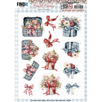Find It Trading Berries Beauties Frosted Florals Punchout Sheet - Bow