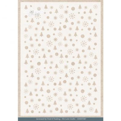 Find It Trading Berries Beauties A Very Furry Christmas Stencil - Furry Pattern