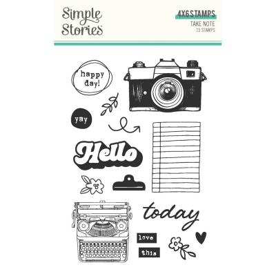 Simple Stories Take Note - Stempel