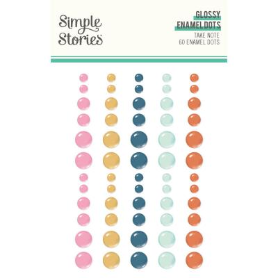 Simple Stories Take Note - Glossy Enamel Dots