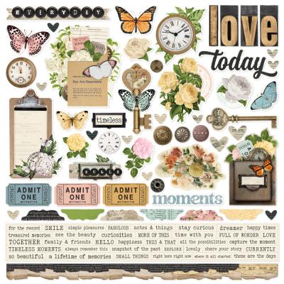 Simple Stories Simple Vintage Junk Drawer - Cardstock Stickers