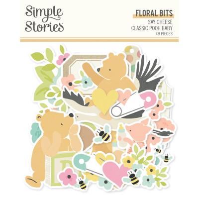Simple Stories Say Cheese Classic Pooh Baby - Floral Bits