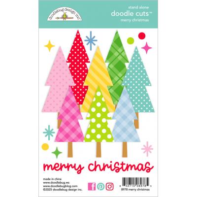 Doodlebug Design Oh What Fun Cutting Dies - Merry Christmas