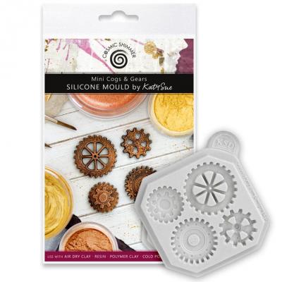 Katy Sue Designs Cosmic Shimmer Silicone Mould - Mini Cogs & Gears
