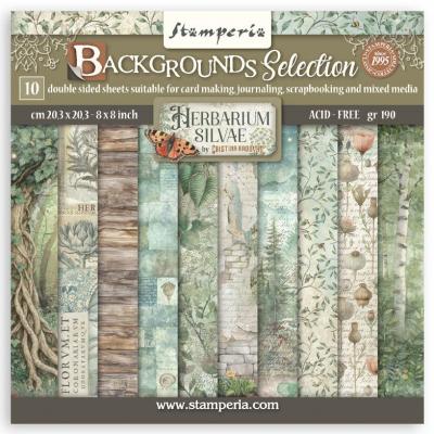 Stamperia Herbarium Silvae - Maxi Backgrounds Selection