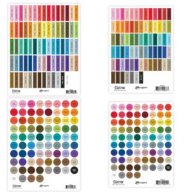 Ranger Tim Holtz Distress Label Assortment Sheets Black