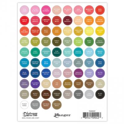 Ranger Tim Holtz Distress Small Round Label Sheet White