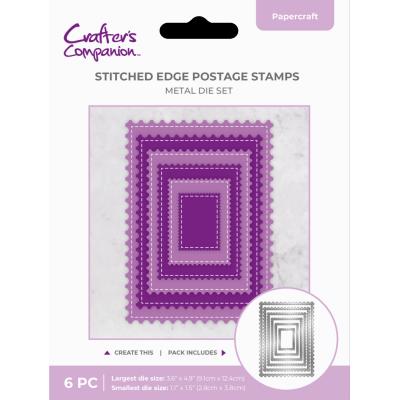 Crafter's Companion Stitched Edge Die - Postage Stamps