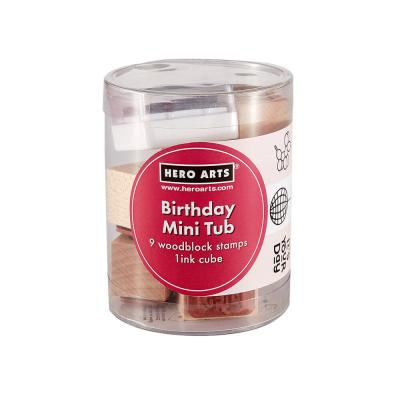 Hero Arts Woodblock Stamps - Birthday Mini Tub