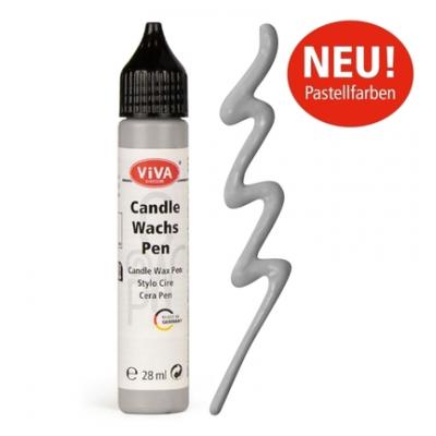 ViVa Decor Candle Wachs Pen - Mittelgrau
