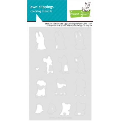 Lawn Fawn Lawn Clippings Coloring Stencils - Easter Eggs