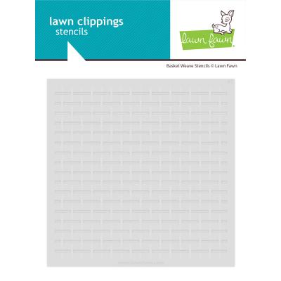 Lawn Fawn Lawn Clippings Coloring Stencils - Basket Weave
