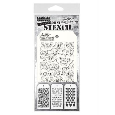 Stampers Anonymous Tim Holtz Mini Stencil Set #6