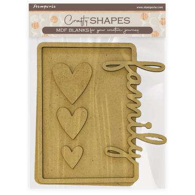 Stamperia Family Crafty Shapes - Family Hearts