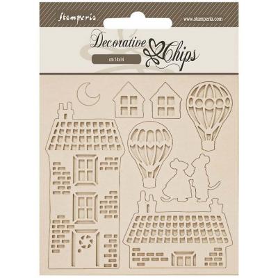 Stamperia Family House And Balloons