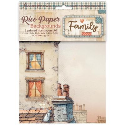 Stamperia Family Rice Paper - Backgrounds