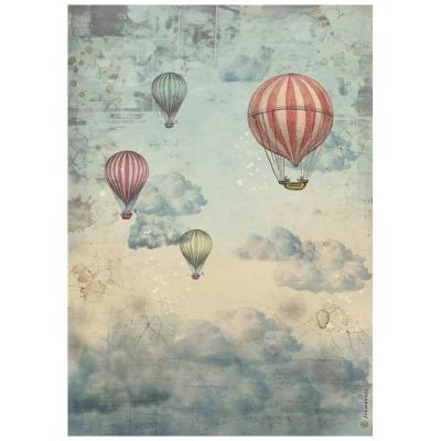 Stamperia Voyages Fantastiques Rice Paper - Air Balloons