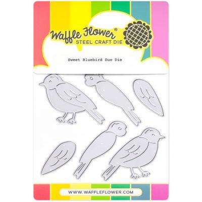 Waffle Flower Dies - Sweet Bluebird Duo