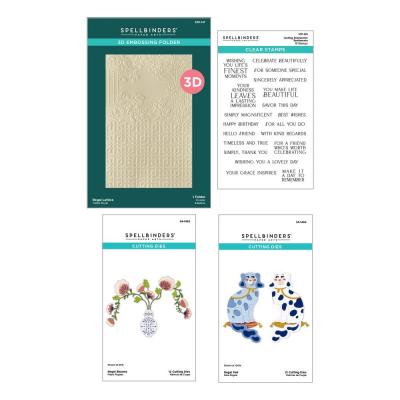 Spellbinders Regal Reflections Dies, Embossing, Stamp Bundle