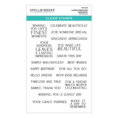 Spellbinders Regal Reflections Stempel - Lasting Impressions