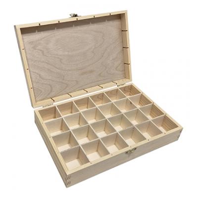 Kippershobby Holzbox mit 24 Fächern