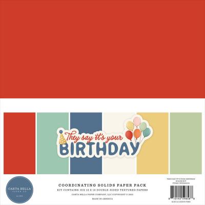 Carta Bella They Say It's Your Birthday - Coordinating Solids