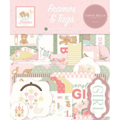Carta Bella Little Lullabies Baby Girl - Frames & Tags