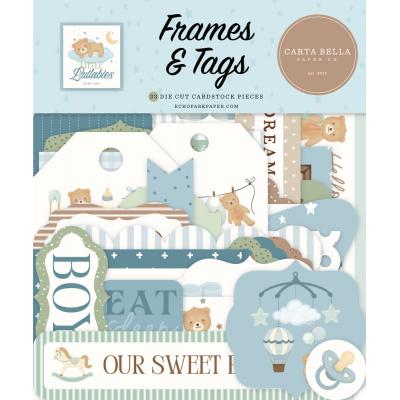 Carta Bella Little Lullabies Baby Boy - Frames & Tags