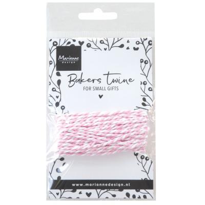 Marianne Design Bakers Twine - Light Pink/White