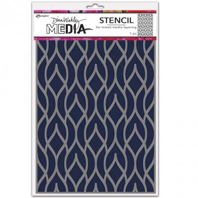 Ranger Dina Wakley MEdia Stencil - Pointy Fence