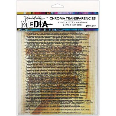 Ranger Dina Wakley MEdia Chroma Transparencies Typed Quotes