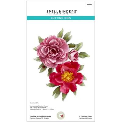 Spellbinders Cutting Dies - The Poet's Garden - Double & Single Peonies