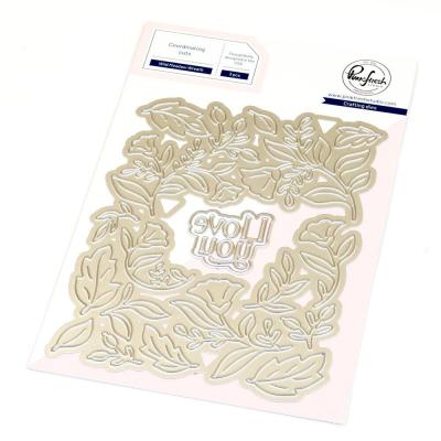 Pinkfresh Studio Artful Foundations Die - Wild Meadow Wreath