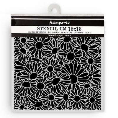 Stamperia Daisy Art Stencil - Daisies Pattern
