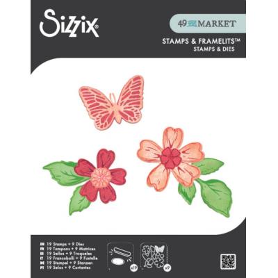 Sizzix 49 and Market Thinlits Die + Stamps - Sweet Sprigs