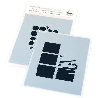 Pinkfresh Studio Homespun With Heart Stencil - The Stitch Edit: Notion Story